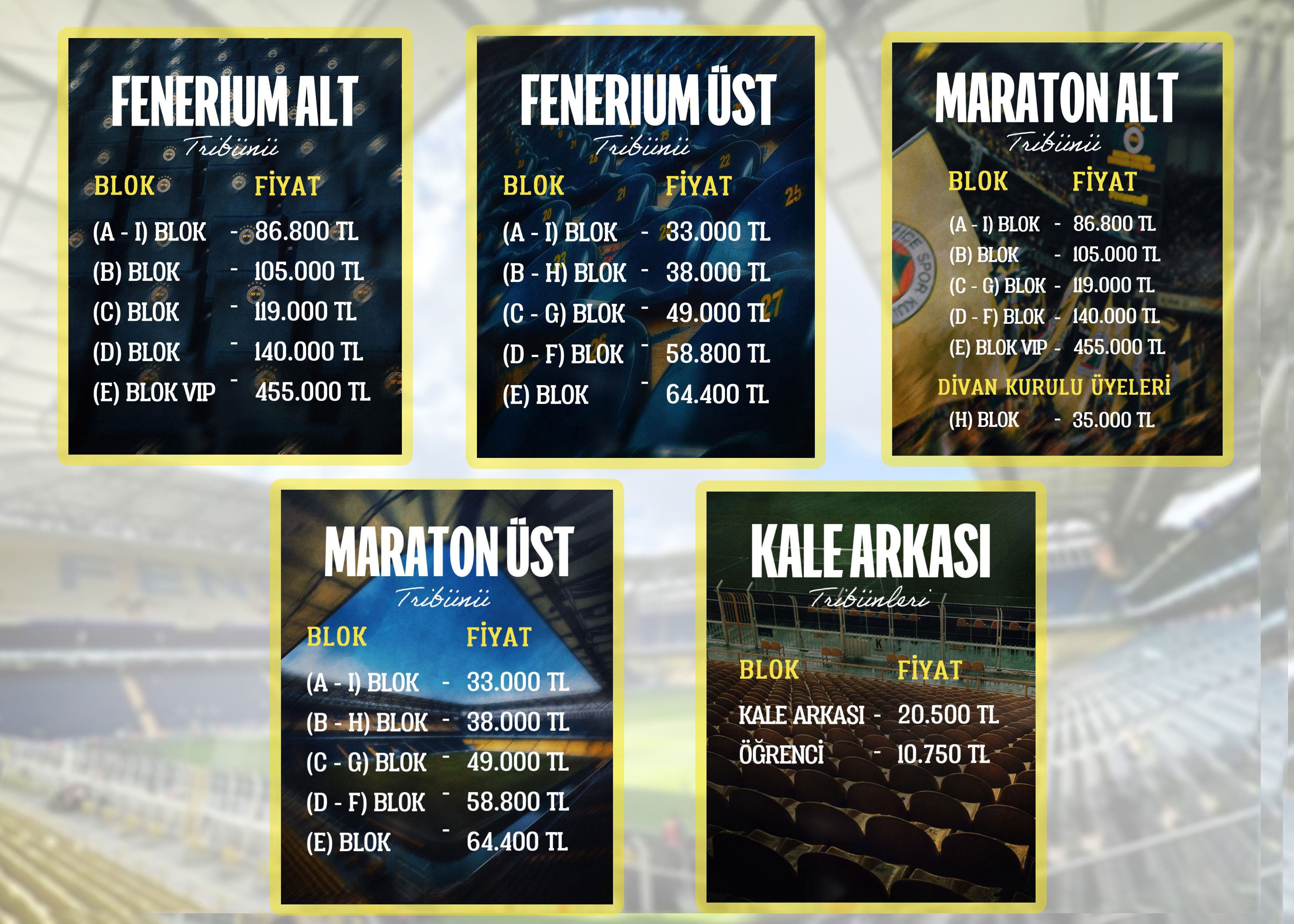 Fenerbahçe yeni sezon kombine fiyatlarını açıkladı Fenerbahçe yeni sezon kombine fiyatlarını açıkladı - 1. Resim