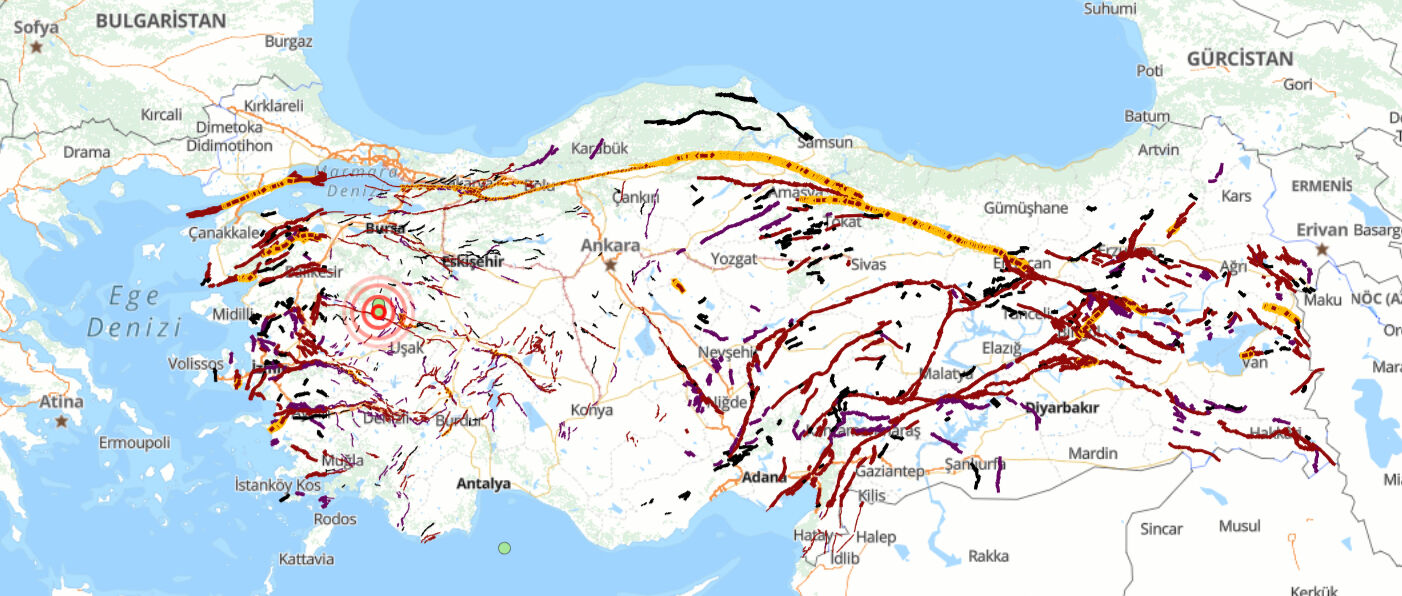 Kütahya deprem bölgesinde mi, Kütahya'da fay hattı var mı? Kütahya'da bugün 4.5 şiddetinde deprem meydana geldi - 1. Resim