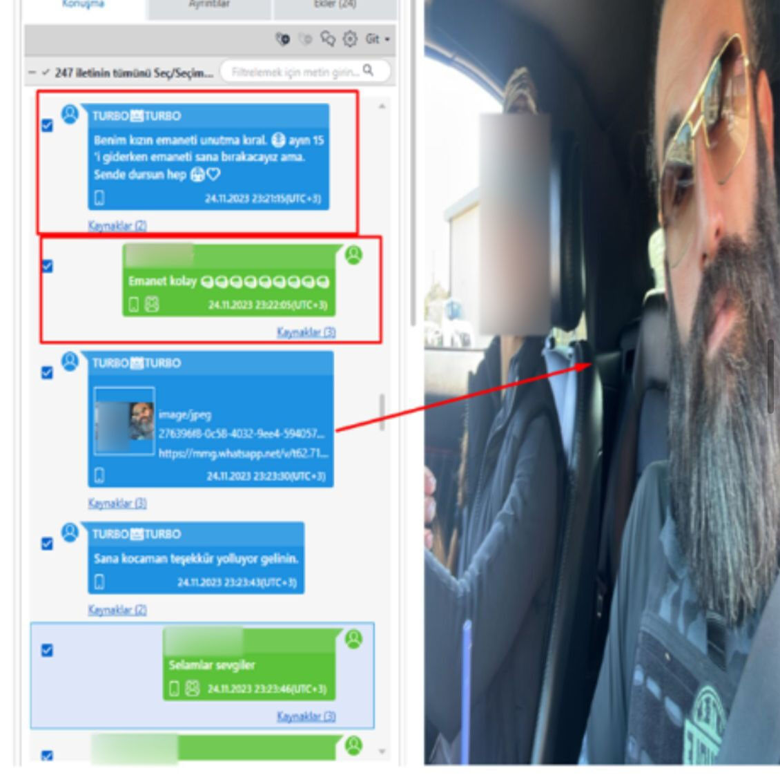 Polis memuru şehit edilmişti: Ruhsatsız silah çetesinden Survivor Turabi çıktı: Yazışmaları olay oldu Polis memuru şehit edilmişti: Ruhsatsız silah çetesinden Survivor Turabi çıktı: Yazışmaları olay oldu - 3. Resim