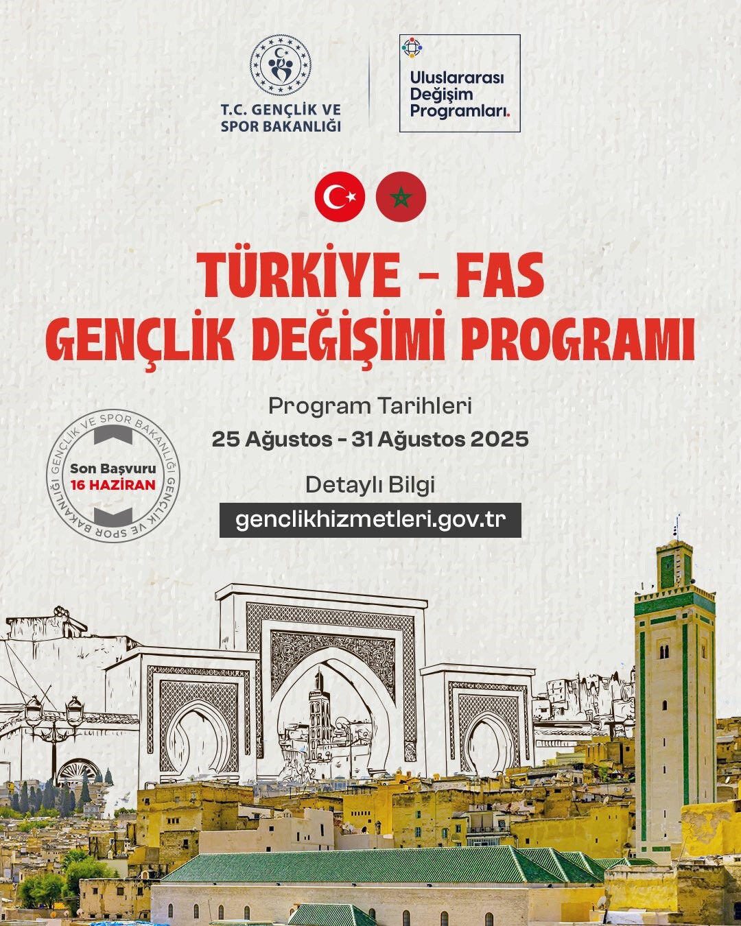Türkiye-Fas Gençlik Değişimi nedir, başvurular nasıl yapılır? Başvuru süreci başladı! Türkiye-Fas Gençlik Değişimi nedir, başvurular nasıl yapılır? Başvuru süreci başladı! - 1. Resim