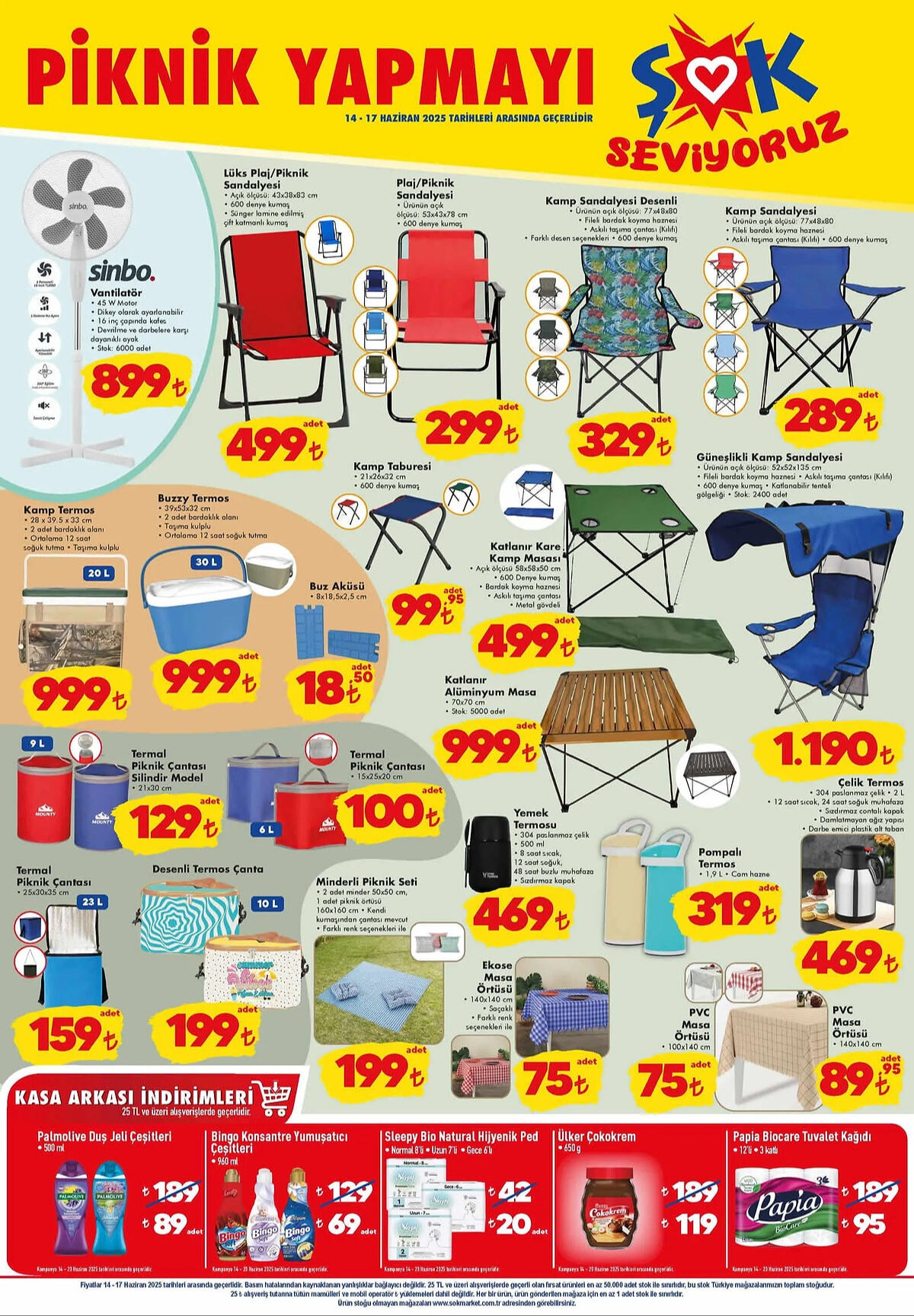 14 Haziran ŞOK Aktüel kataloğu ürünleri! Kamp sandalyesi, termos, masa ŞOK'a geliyor 14 Haziran ŞOK Aktüel kataloğu ürünleri! Kamp sandalyesi, termos, masa ŞOK'a geliyor - 1. Resim