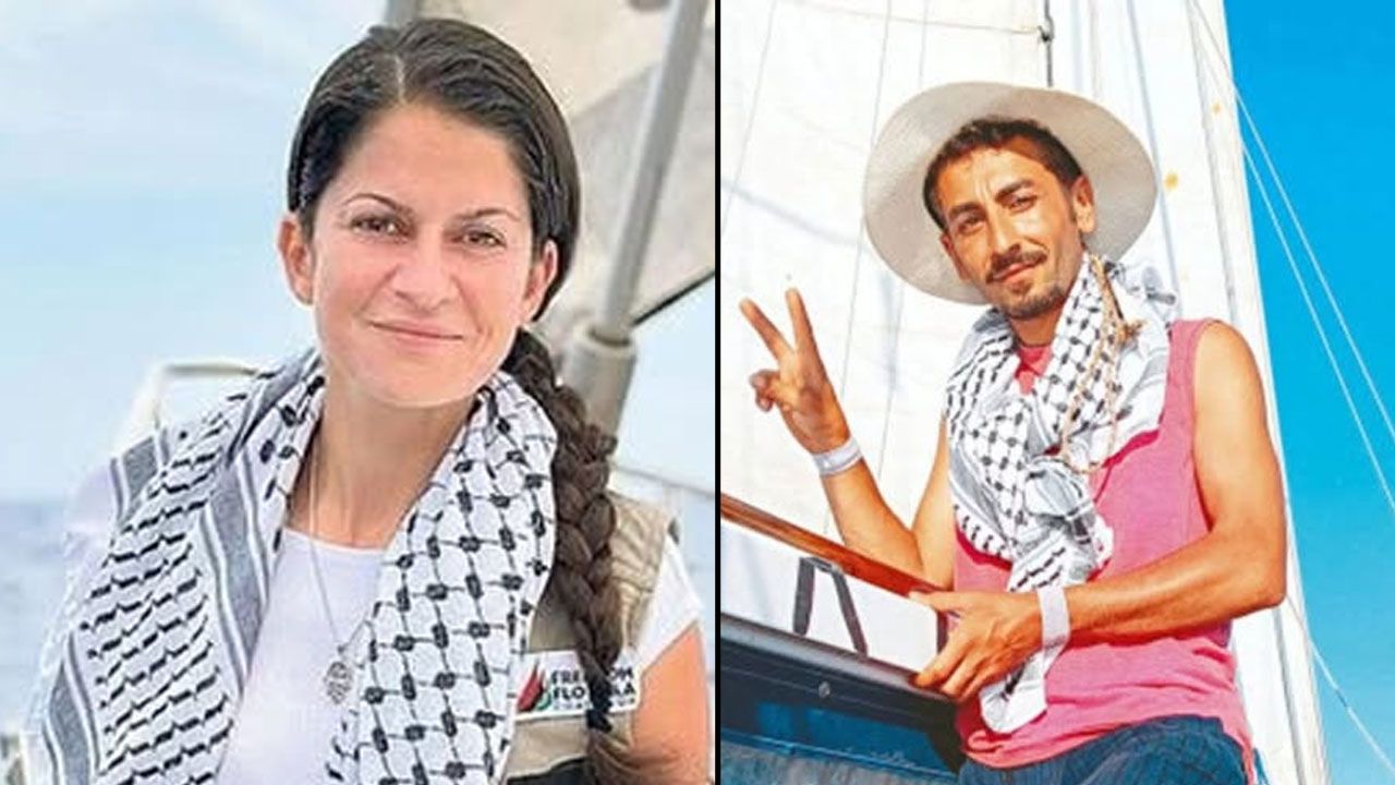 Maedleen aktivistleri Şuayb Ordu ve Yasemin Acar, Berlin'e ulaştı! İsrail gözaltına almıştı Maedleen aktivistleri Şuayb Ordu ve Yasemin Acar, Berlin'e ulaştı! İsrail gözaltına almıştı