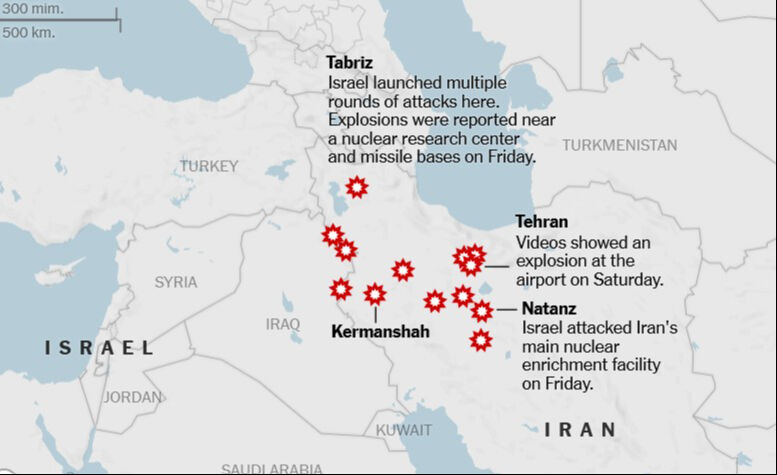 İran'dan Tel Aviv'e füze yağmuru: 7'den fazla İsrailli asker yaralandı İsrail'in İran'a saldırdığı yer