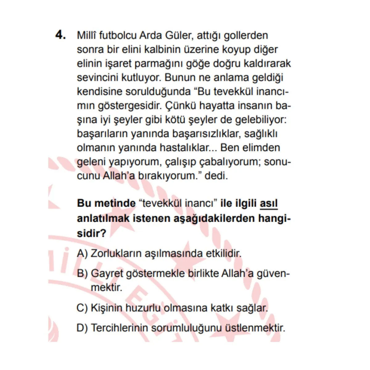LGS'de Arda Güler sürprizi! Sorulan o soru gündem oldu LGS'de Arda Güler sürprizi! Sorulan o soru gündem oldu - 2. Resim