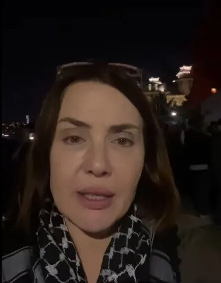 Mısır Konsolosluğu önünde Gazze nöbeti! Sürpriz destek geldi Mısır Konsolosluğu önünde Gazze nöbeti! Sürpriz destek geldi - 4. Resim