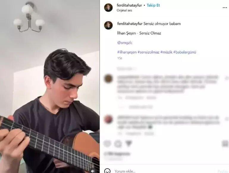 Ferdi Tayfur’un gözlerden uzak tuttuğu oğlu Taha Turanbayburt’tan dikkat çeken paylaşım! O detay gözlerden kaçmadı - 3. Resim