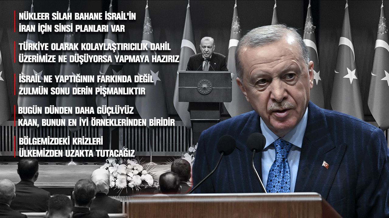 Erdoğan'dan Kabine sonrası İsrail'e tepki: "İran'a saldırılar sinsi, döktüğü her kanla kendi sonunu getiriyor" - Gündem