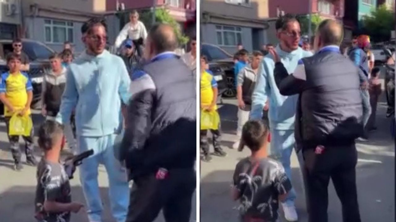  -Klip çekiminde kullanılan silahları gerçek sandılar!