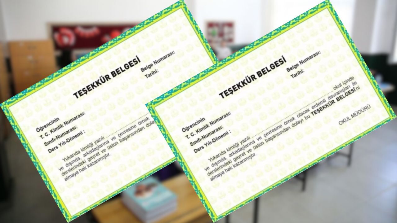 Teşekkür belgesi kaç puanla alınır? Devamsızlıklar belgeyi belirleyecek! Teşekkür belgesi kaç puanla alınır? Devamsızlıklar belgeyi belirleyecek!