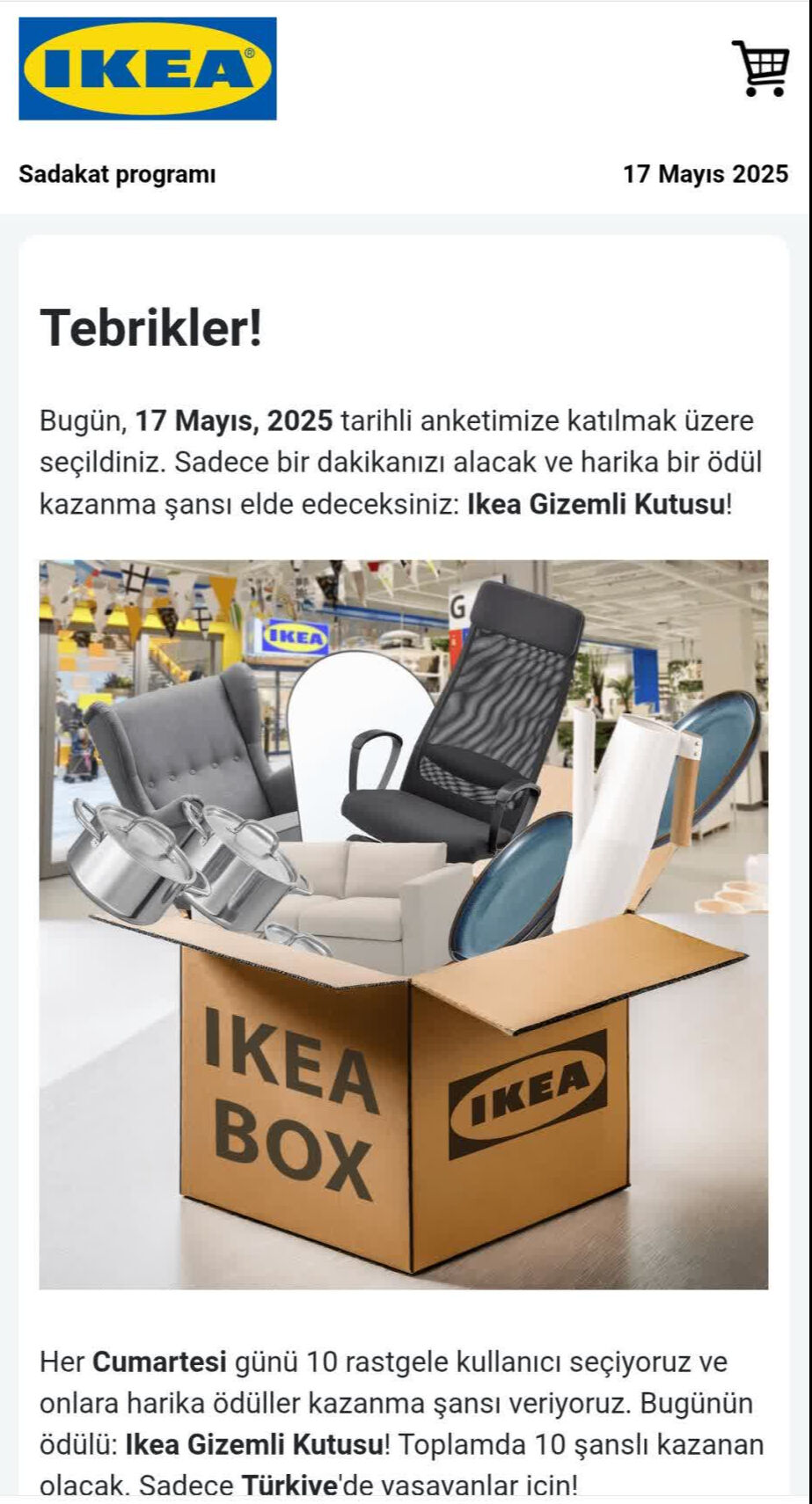 Ikea sürpriz kutusu doğru mu? İkea'dan açıklama geldi! Ikea gizemli kutu kampanyası - 2. Resim
