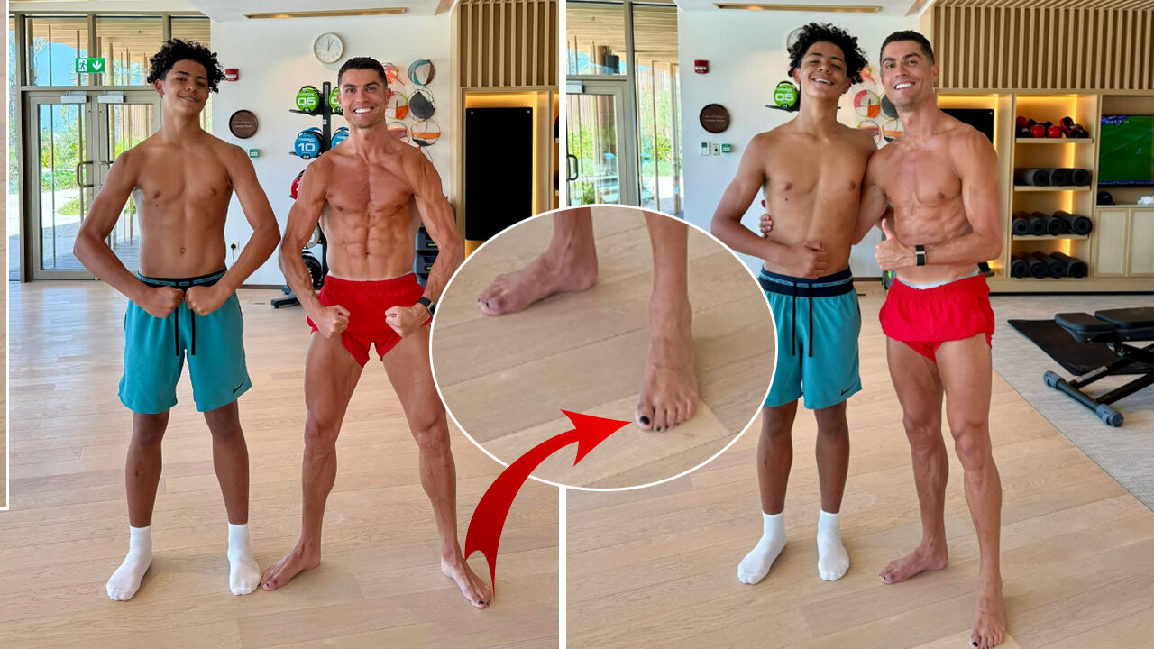 Cristiano Ronaldo'nun 'ojeli' fotoğrafı gündem oldu! Sebebi ise ortaya çıktı Cristiano Ronaldo'nun 'ojeli' fotoğrafı gündem oldu! Sebebi ise ortaya çıktı - 1. Resim