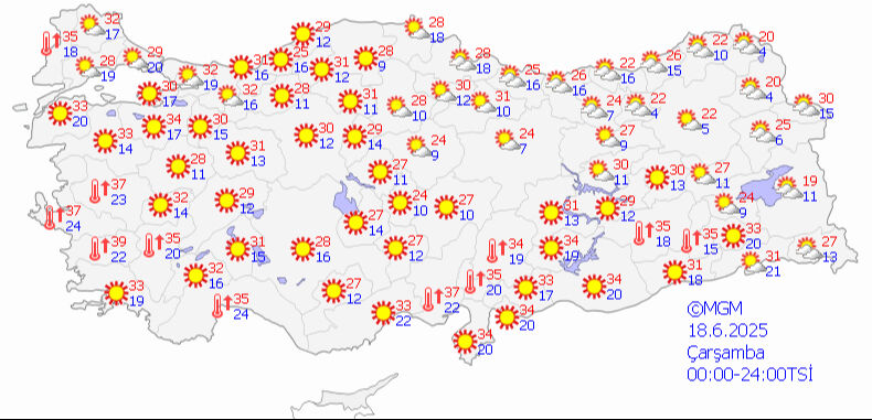 Meteoroloji'den haber var! Günlerce sürecek... İlk sıcaklık uyarısı geldi - 1. Resim