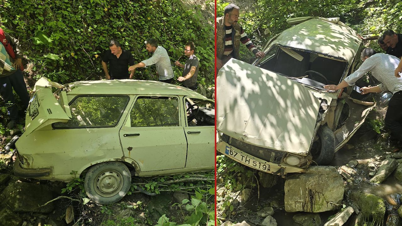 Zonguldak'ta feci kaza! Otomobil şampolden uçtu, yaralılar var Zonguldak'ta feci kaza! Otomobil şampolden uçtu, yaralılar var