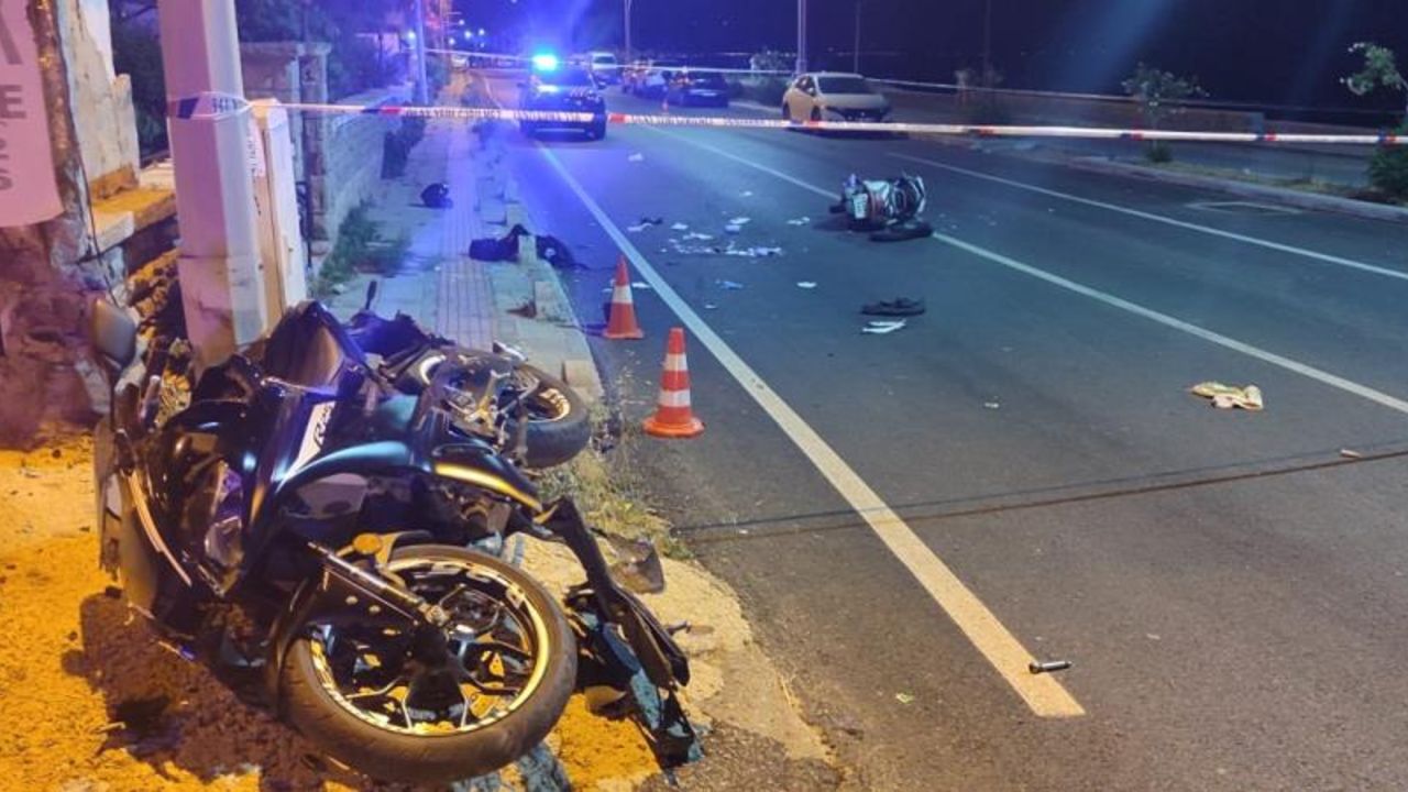 Bodrum'da kaza! Motosikletler çarpıştı, sürücüleri öldü Bodrum'da kaza! Motosikletler çarpıştı, sürücüleri öldü