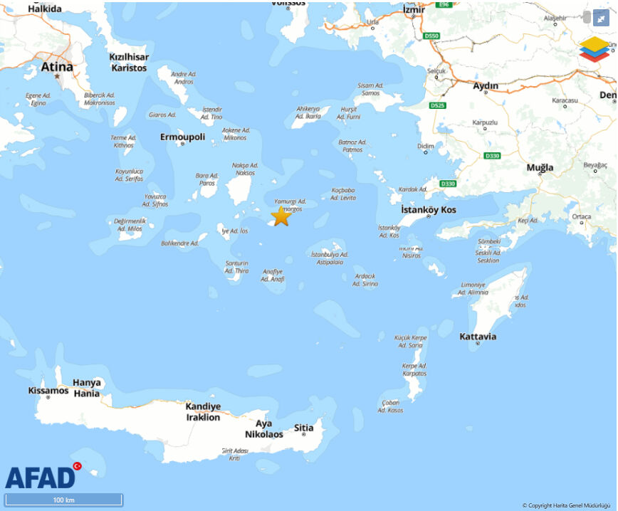 Bodrum açıklarında korkutan deprem Bodrum açıklarında korkutan deprem - 1. Resim