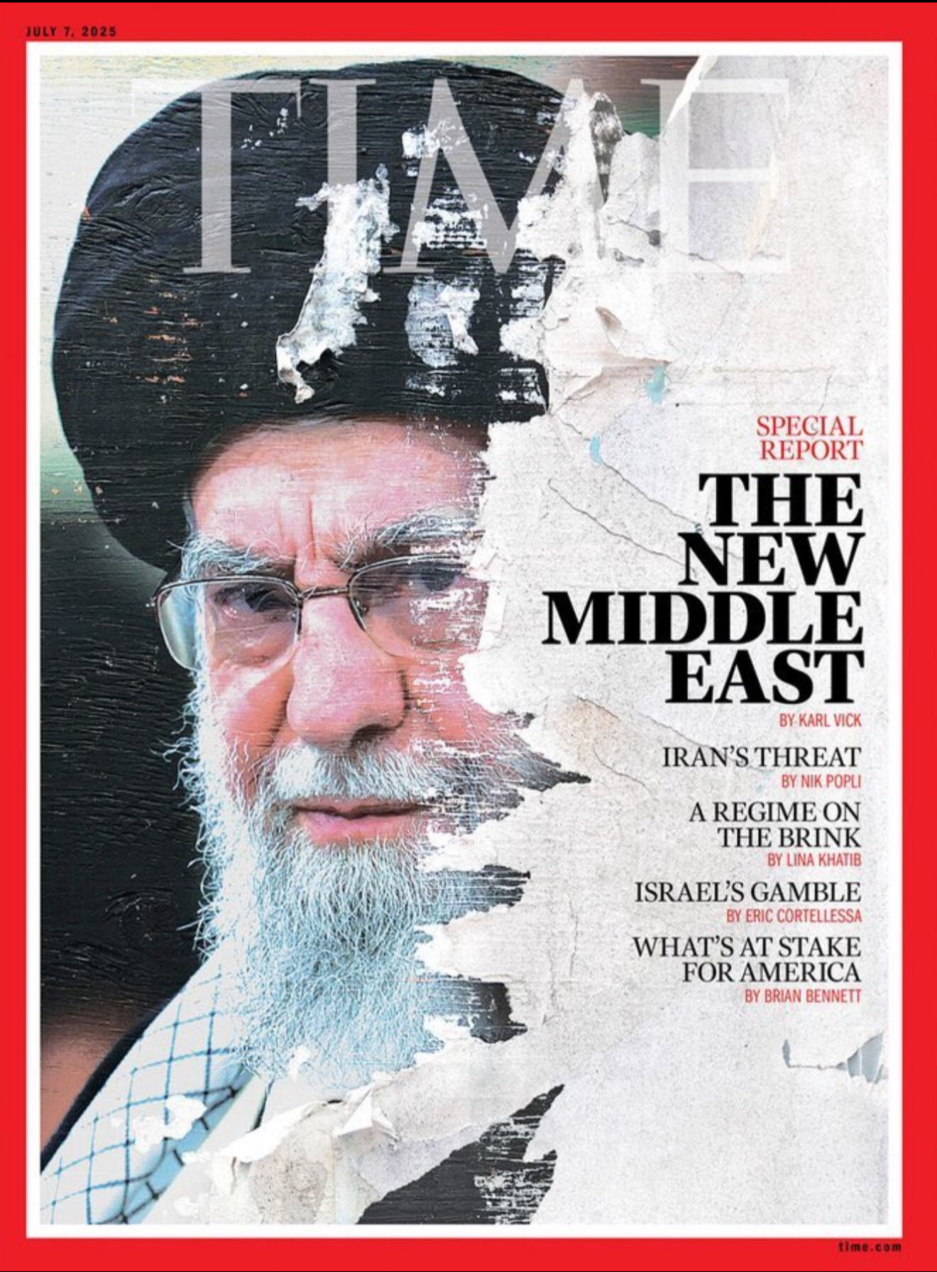 Saddam, Kaddafi şimdi de Hamaney! Time Dergisi'nin kapağı İran'da rejim değişikliğine mi işaret etti? Saddam, Kaddafi şimdi de Hamaney! Time Dergisi'nin kapağı İran'da rejim değişikliğine mi işaret etti - 1. Resim