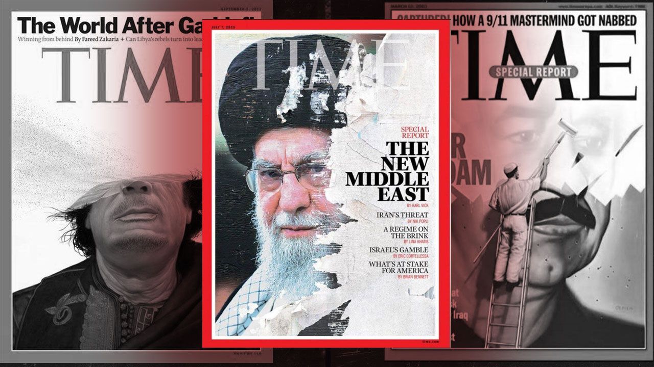 Saddam, Kaddafi şimdi de Hamaney! Time Dergisi'nin kapağı İran'da rejim değişikliğine mi işaret etti? Saddam, Kaddafi şimdi de Hamaney! Time Dergisi'nin kapağı İran'da rejim değişikliğine mi işaret etti?