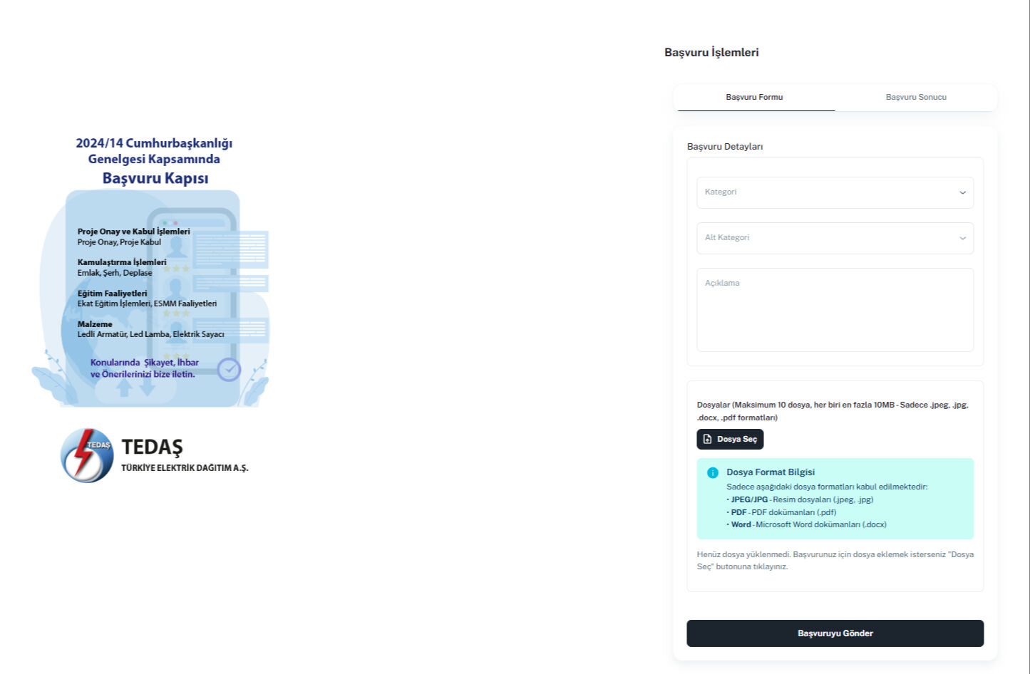 TEDAŞ başvuru yayında! Talepler artık buradan takip edilecek - 1. Resim