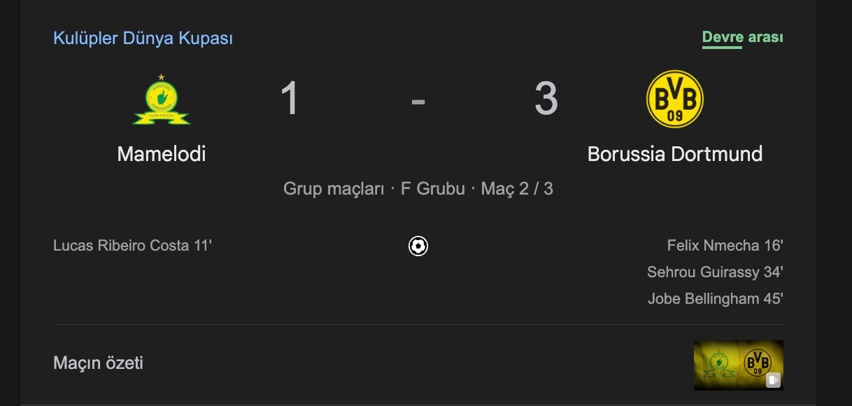 Mamelodi - Borussia Dortmund maçı kaç kaç bitti? Maç özeti ve skorlar Mamelodi - Borussia Dortmund maçı kaç kaç bitti? Maç özeti ve skorlar - 2. Resim