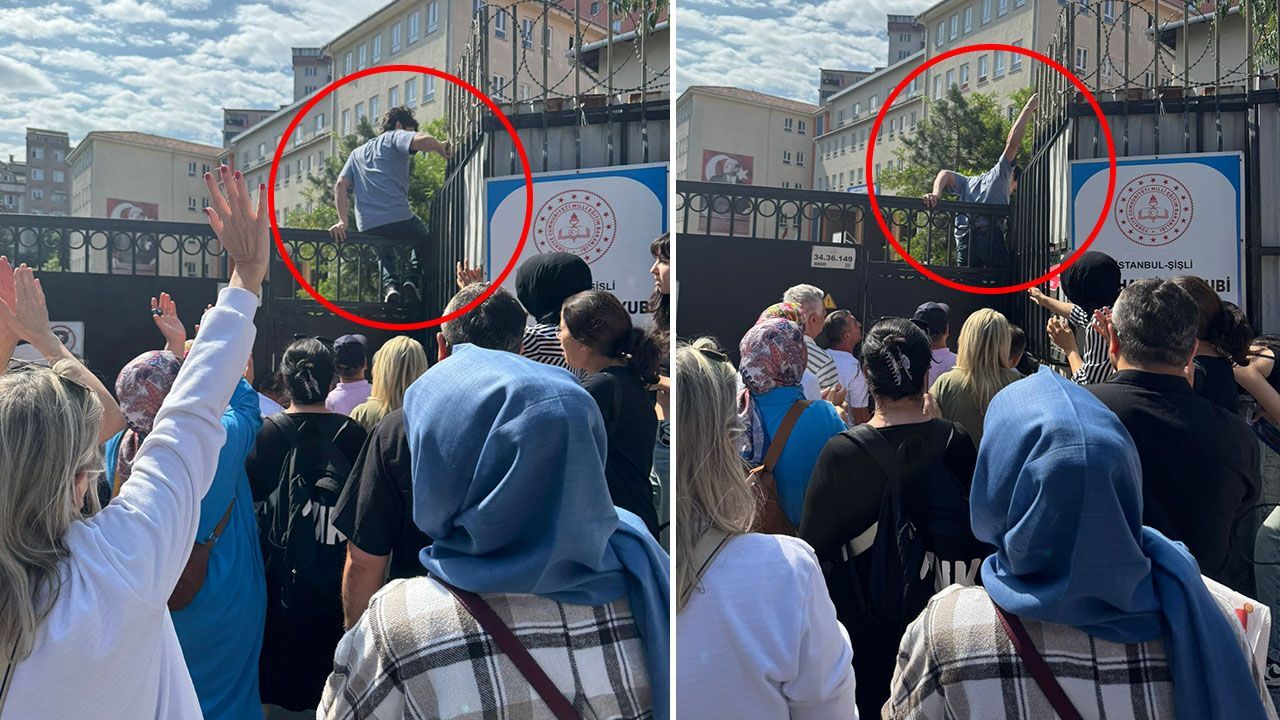 Sınava 1 dakika geç kaldılar! İçeri alınmayınca duvardan atlayarak girmeye çalıştılar Sınava 1 dakika geç kaldılar! İçeri alınmayınca duvardan atlayarak girmeye çalıştılar