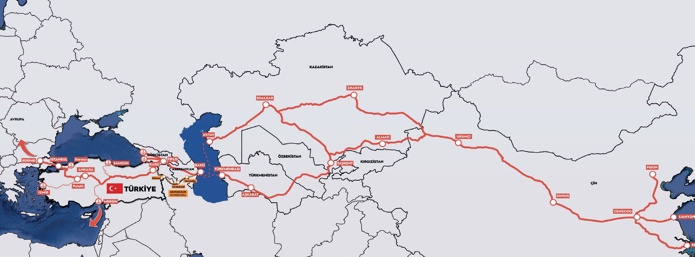 Orta Koridor vazgeçilmez! Demir yolu ile taşımacılık 13 güne kadar düşecek Orta Koridor vazgeçilmez! Demir yolu ile taşımacılık 13 güne kadar düşecek - 1. Resim