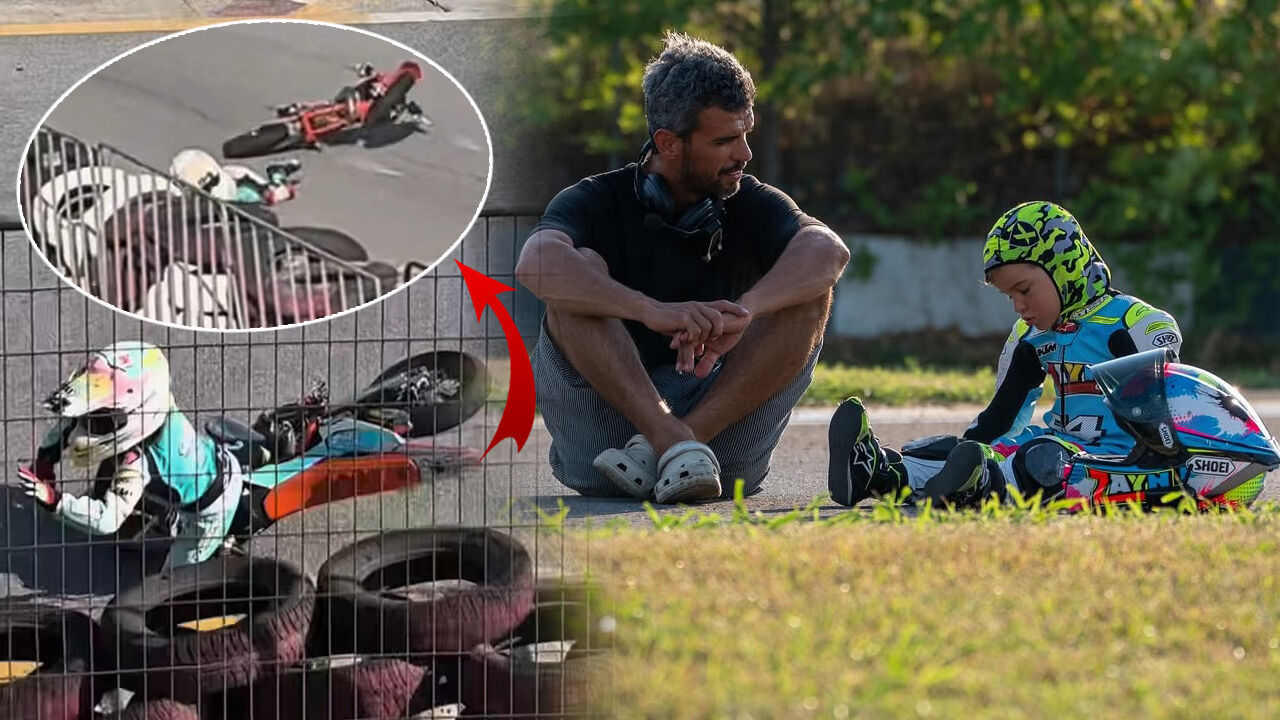 Motosiklet yarışında korku dolu anlar! Kenan Sofuoğlu'nun oğlu kaza geçirdi: Zayn'ın sağlık durumu - 2. Resim