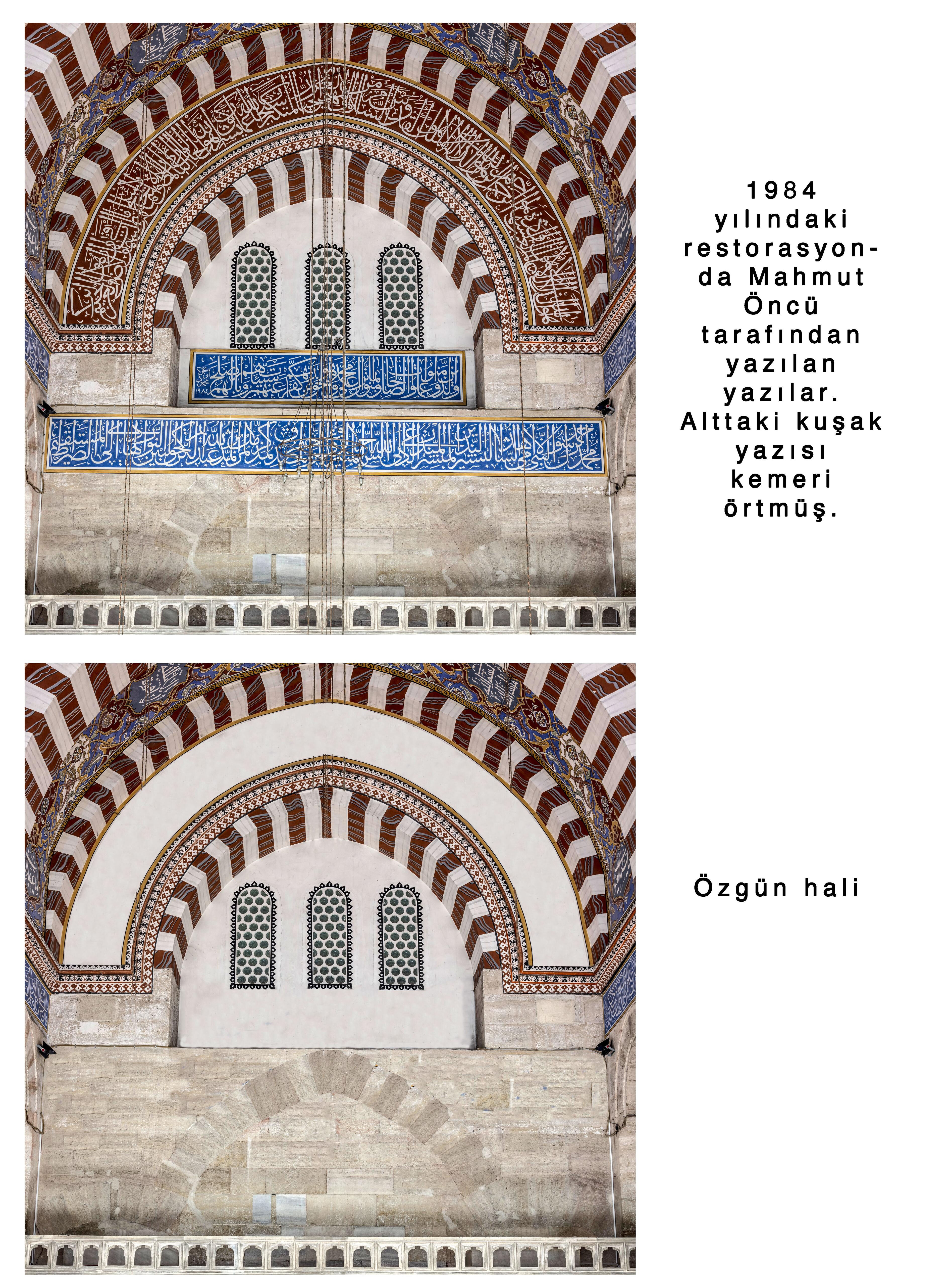 Selimiye'ye bu defa hat engeli! Yazıların orijinal olmadığı ortaya çıktı Selimiye'ye bu defa hat engeli! Yazıların orijinal olmadığı ortaya çıktı - 2. Resim