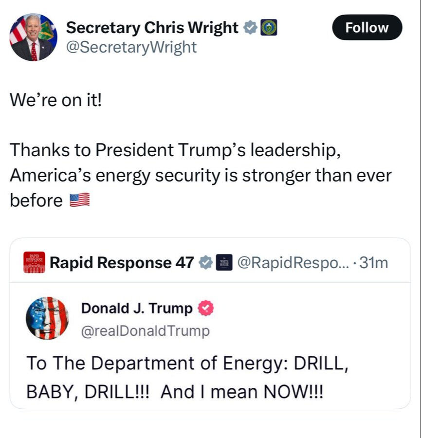 Trump’tan Körfez ülkelerine petrol resti: Fiyatları düşürün, izliyorum! Enerji Bakanı Wright, Trump'ın petrol sondajının artırılması yönündeki acil çağrısına cevap verdi.