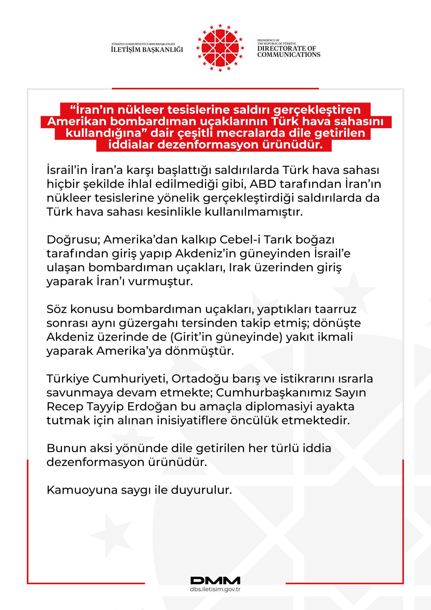 Türk hava sahası temiz! 