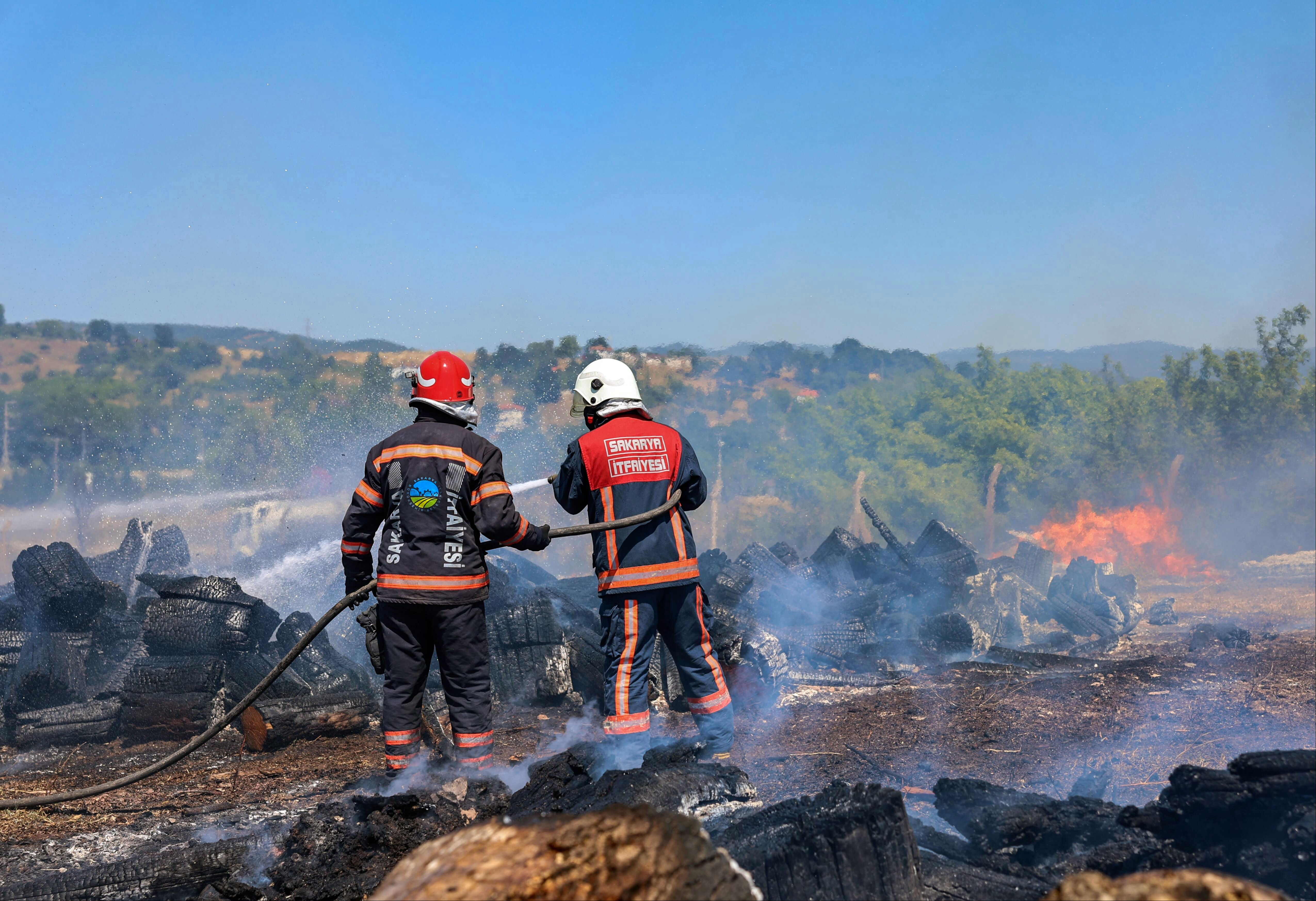 Sakarya'da alevler yükseldi! Bir site tahliye edildi, yangınla amansız mücadele - 3. Resim