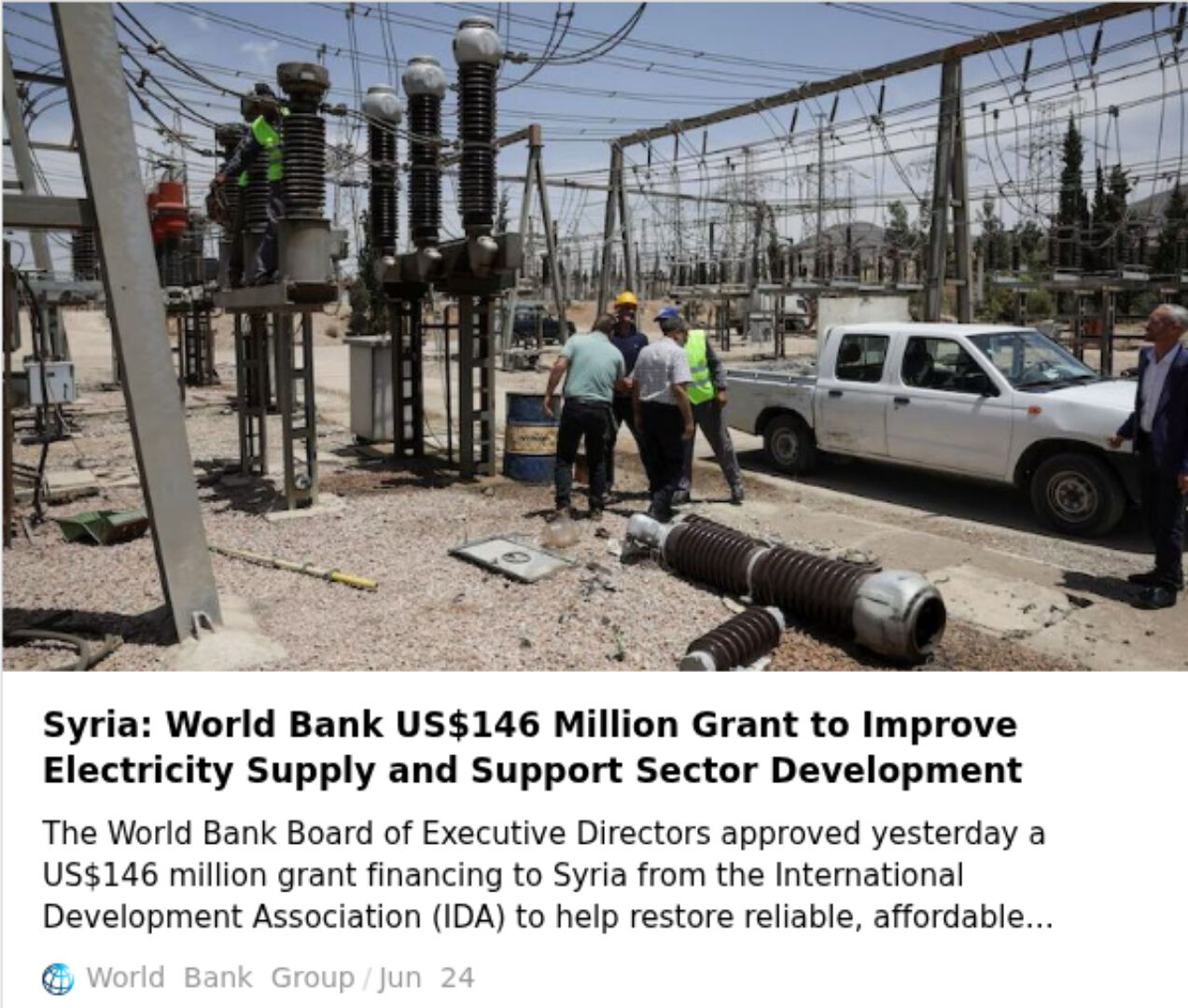 40 yıl sonra ilk proje! Suriye'nin Türkiye ve Ürdün elektrik bağlantısı yeniden sağlanıyor - 1. Resim