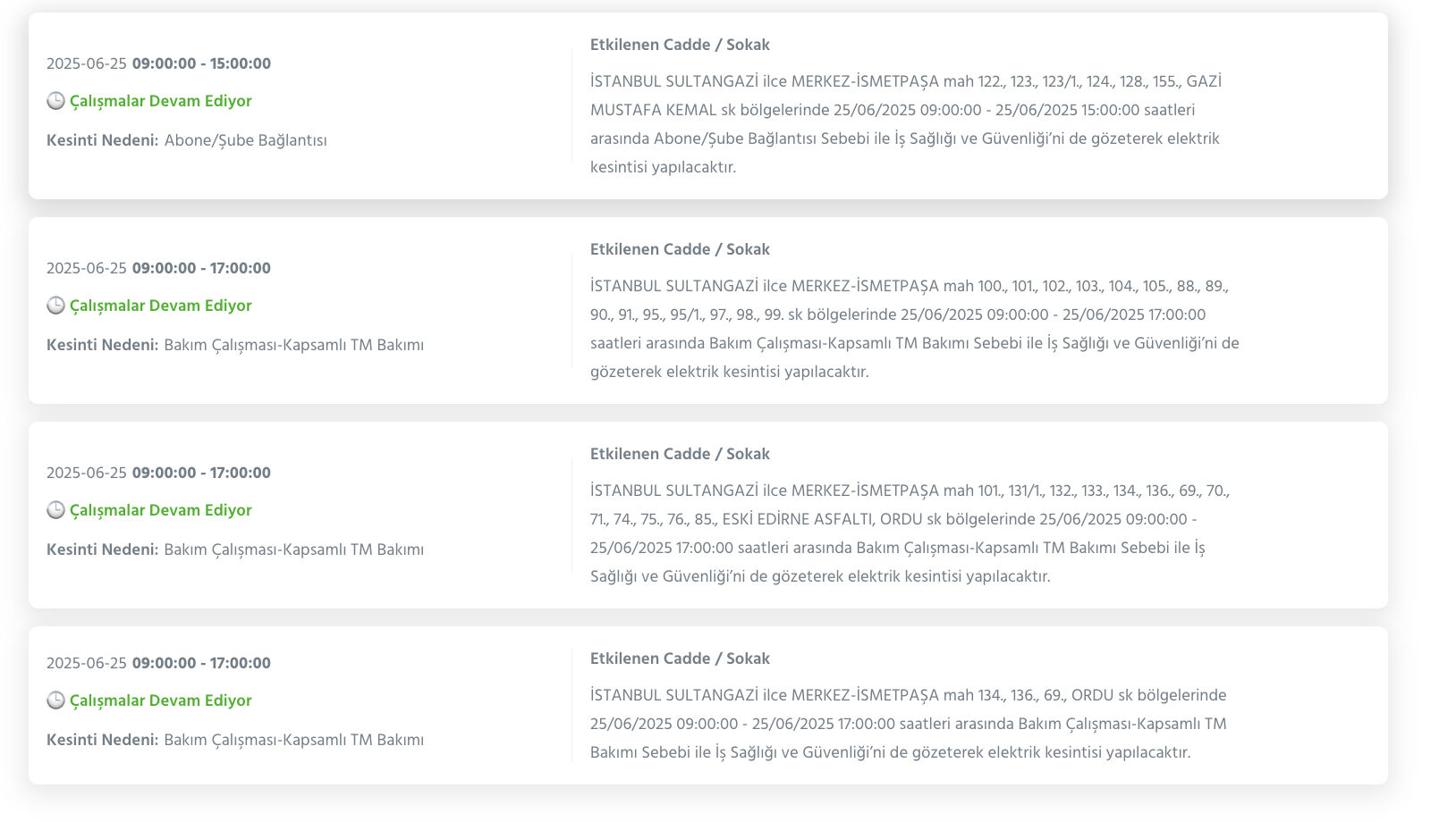 İstanbul'un bazı ilçelerimde elektrik kesintisi: 25 Haziran'da elektrikler ne zaman gelecek? - 21. Resim