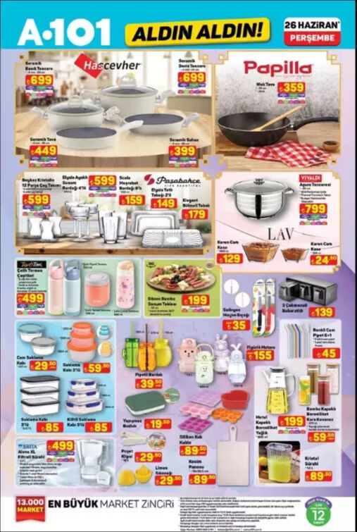 A 101 aktüel kataloğunda hangi ürünler var? 26 Haziran 2025 Perşembe A101 aktüel ürünler kataloğu paylaşıldı - 7. Resim