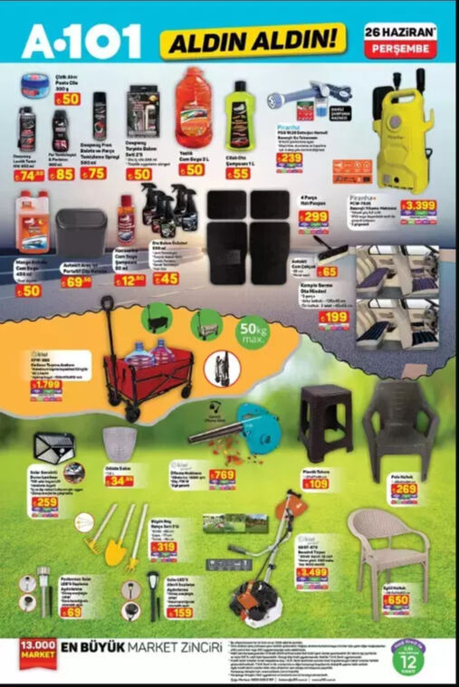 A 101 aktüel kataloğunda hangi ürünler var? 26 Haziran 2025 Perşembe A101 aktüel ürünler kataloğu paylaşıldı - 5. Resim