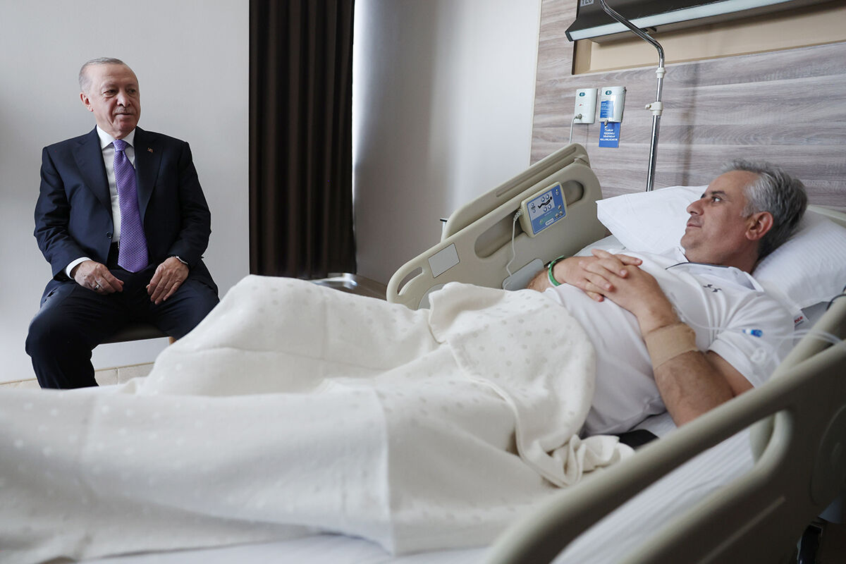 Cumhurbaşkanı Erdoğan'dan hastanede Hasan Basri Yalçın'a ziyaret - 1. Resim