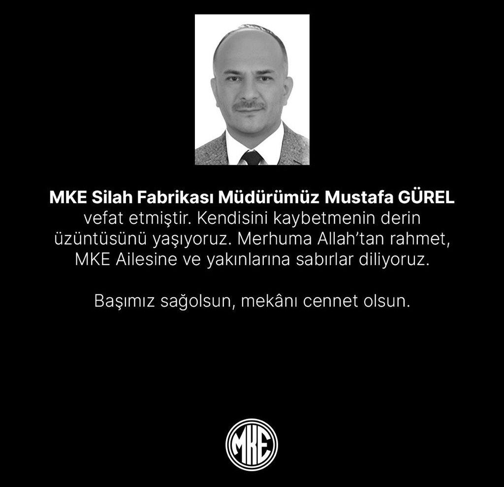 MKE Silah Fabrikası Müdürü Mustafa Gürel hayatını kaybetti - 1. Resim