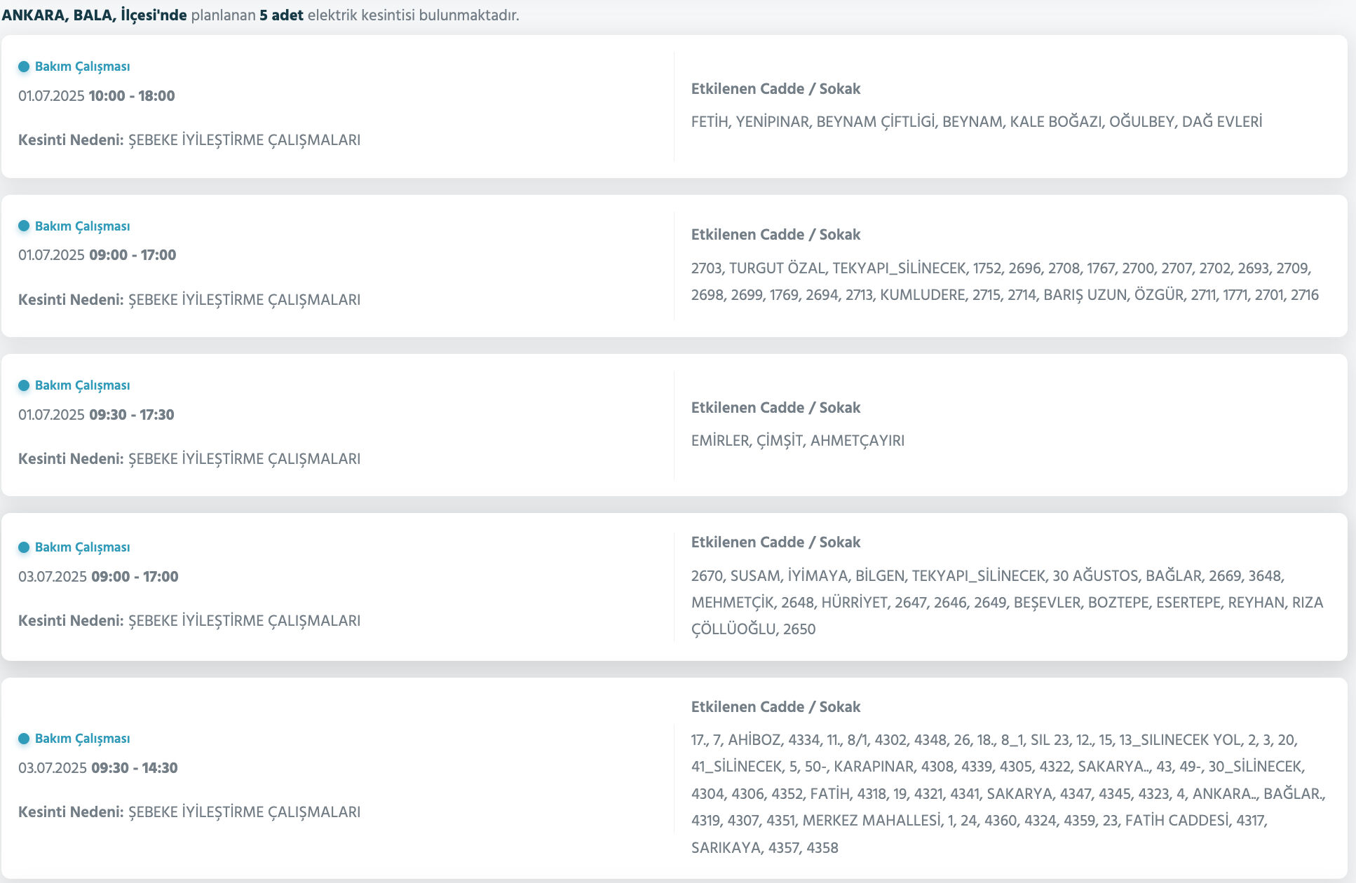 Başkent EDAŞ'tan açıklama geldi:1-2 Temmuz 2025 Ankara'da elektrikler ne zaman gelecek? - 7. Resim