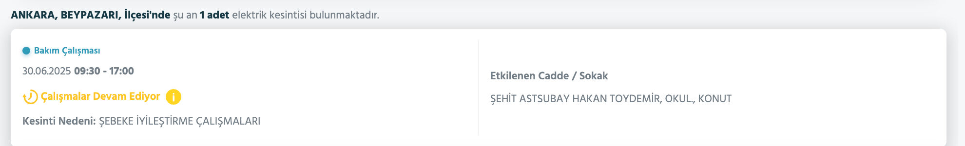 Başkent EDAŞ'tan açıklama geldi:1-2 Temmuz 2025 Ankara'da elektrikler ne zaman gelecek? - 8. Resim