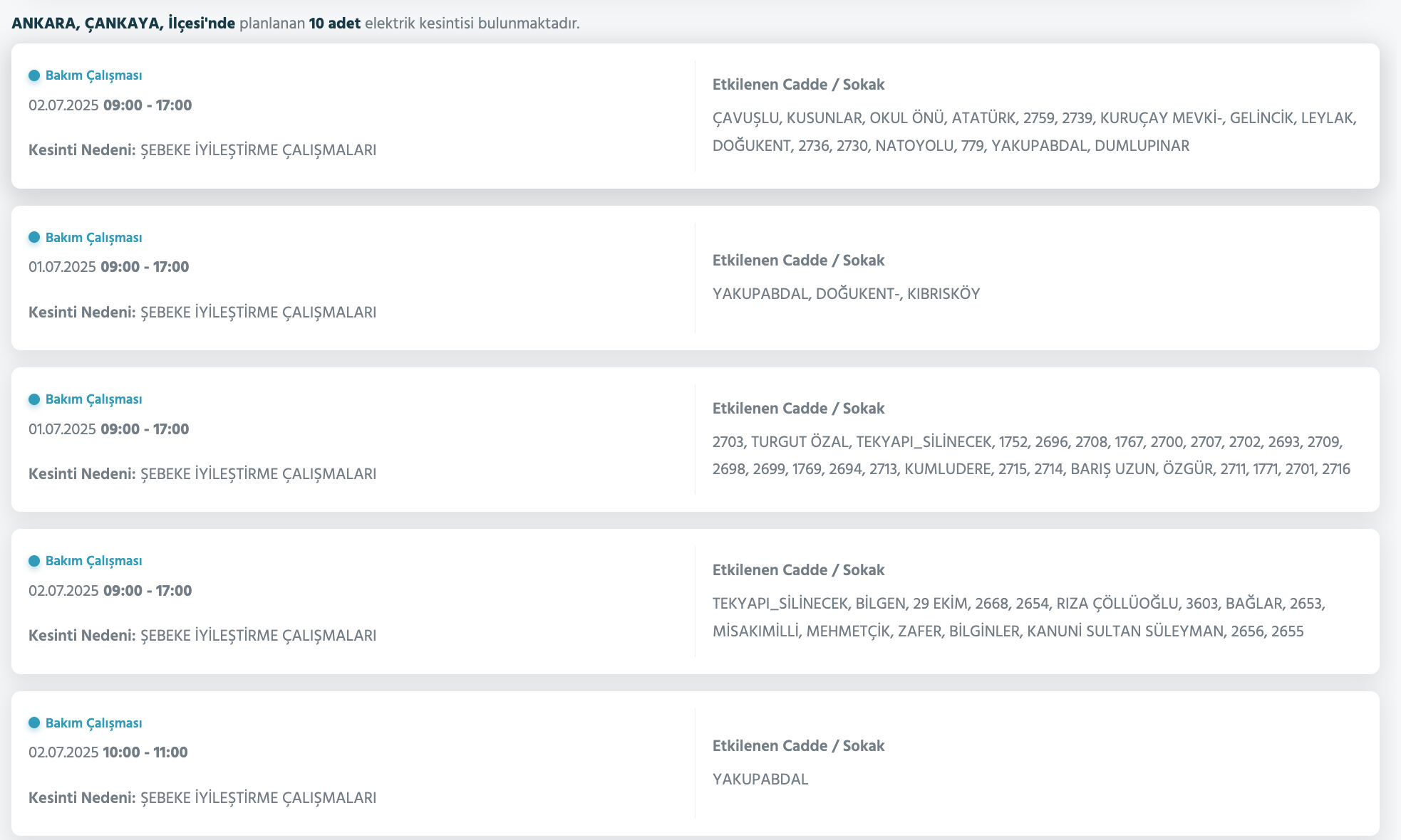 Başkent EDAŞ'tan açıklama geldi:1-2 Temmuz 2025 Ankara'da elektrikler ne zaman gelecek? - 13. Resim