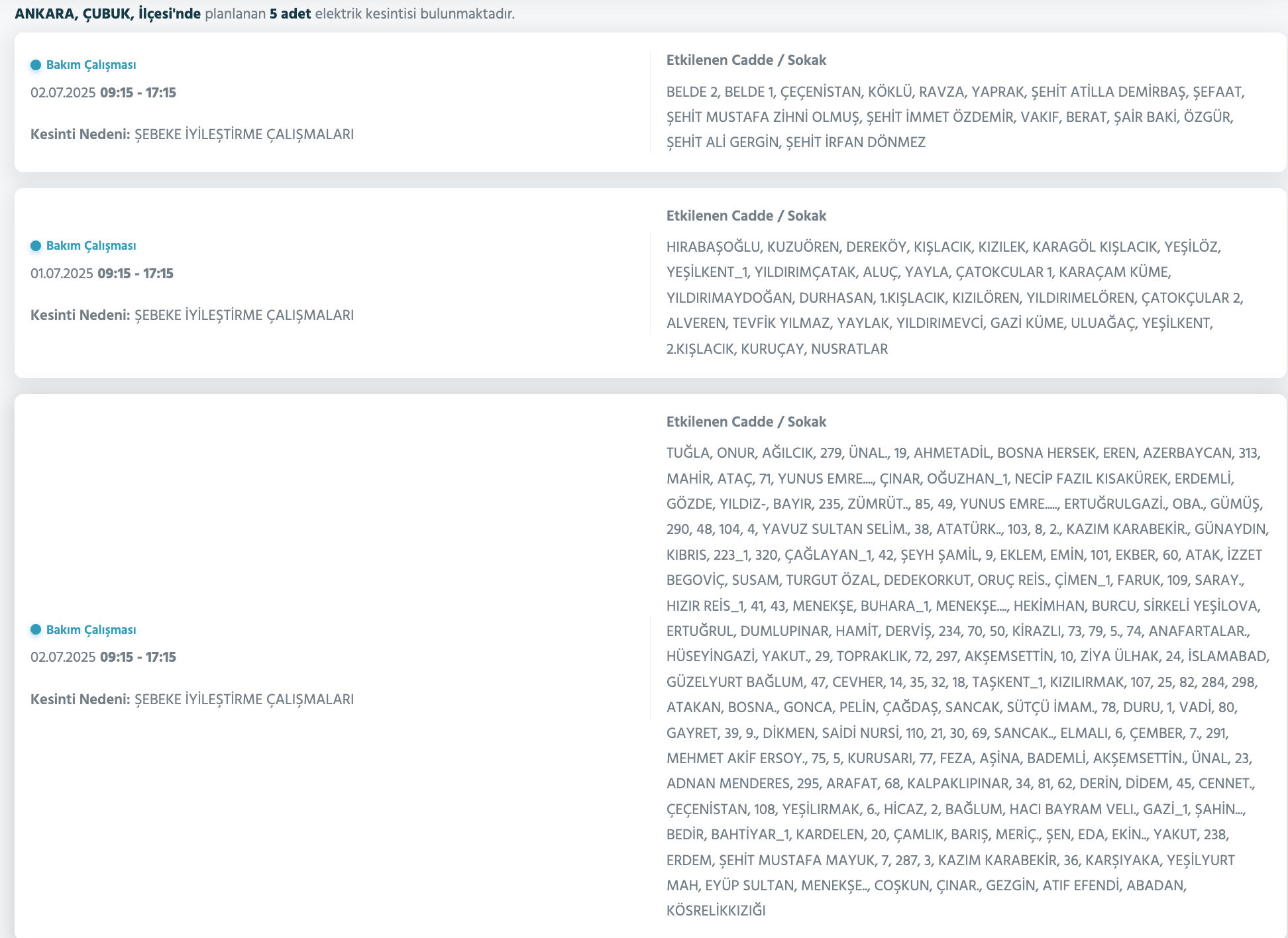 Başkent EDAŞ'tan açıklama geldi:1-2 Temmuz 2025 Ankara'da elektrikler ne zaman gelecek? - 14. Resim