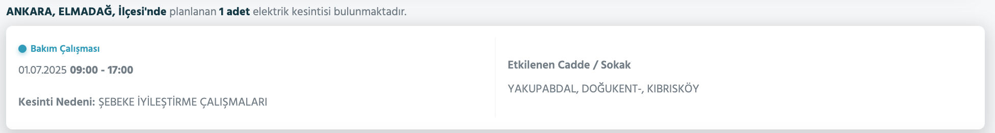 Başkent EDAŞ'tan açıklama geldi:1-2 Temmuz 2025 Ankara'da elektrikler ne zaman gelecek? - 16. Resim