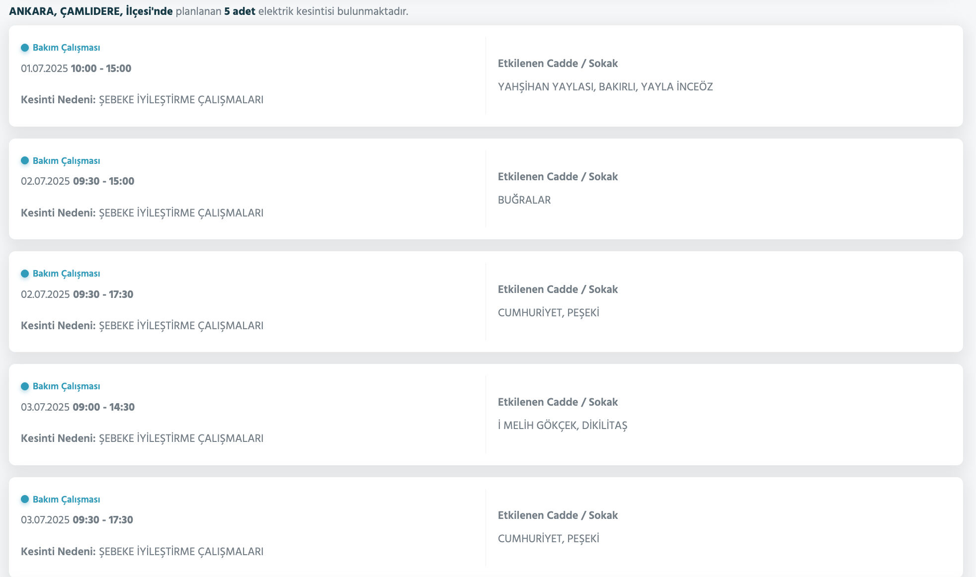 Başkent EDAŞ'tan açıklama geldi:1-2 Temmuz 2025 Ankara'da elektrikler ne zaman gelecek? - 11. Resim