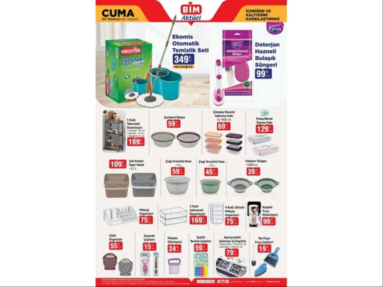 BİM Aktüel Kataloğu 1-2- 4 Temmuz: Go kart pro araba, scooter, yemek masası ve ayarlanabilir koltuk sehpası geliyor - 7. Resim