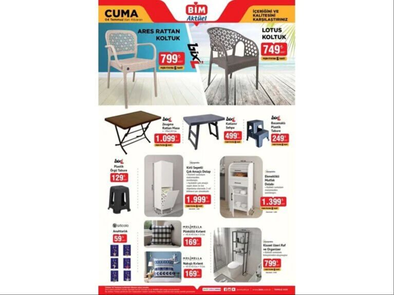 BİM Aktüel Kataloğu 1-2- 4 Temmuz: Go kart pro araba, scooter, yemek masası ve ayarlanabilir koltuk sehpası geliyor - 9. Resim
