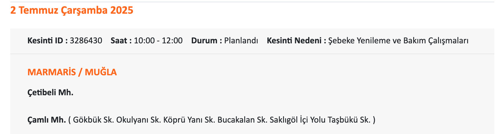 Bodrum elektrik kesintisi sorgulama: ADM elektrik uyardı, 1-2 Temmuz 2025 Muğla'da elektrikler ne zaman gelecek? - 9. Resim