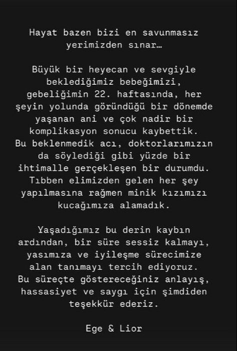 Büyük acı! Oyuncu Ege Kökenli bebeğini kaybetmişti! Sessizliğini bu sözlerle bozdu - 3. Resim