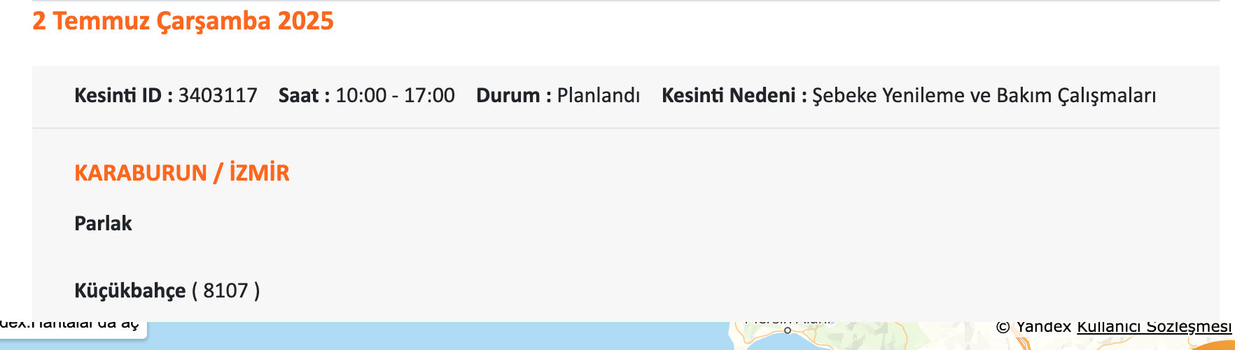 İzmir Gdz Elektrik elektrik saat verdi! 1-2 Temmuz 2025 İzmir'de elektrikler ne zaman kesilecek? - 14. Resim
