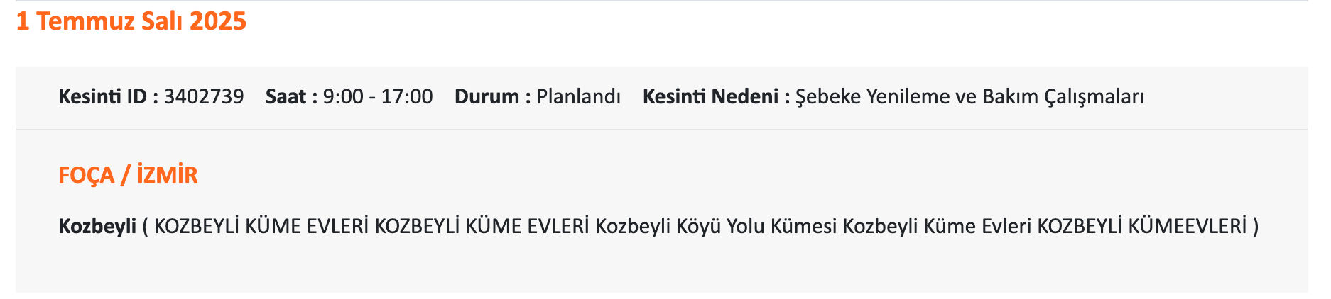 İzmir Gdz Elektrik elektrik saat verdi! 1-2 Temmuz 2025 İzmir'de elektrikler ne zaman kesilecek? - 12. Resim