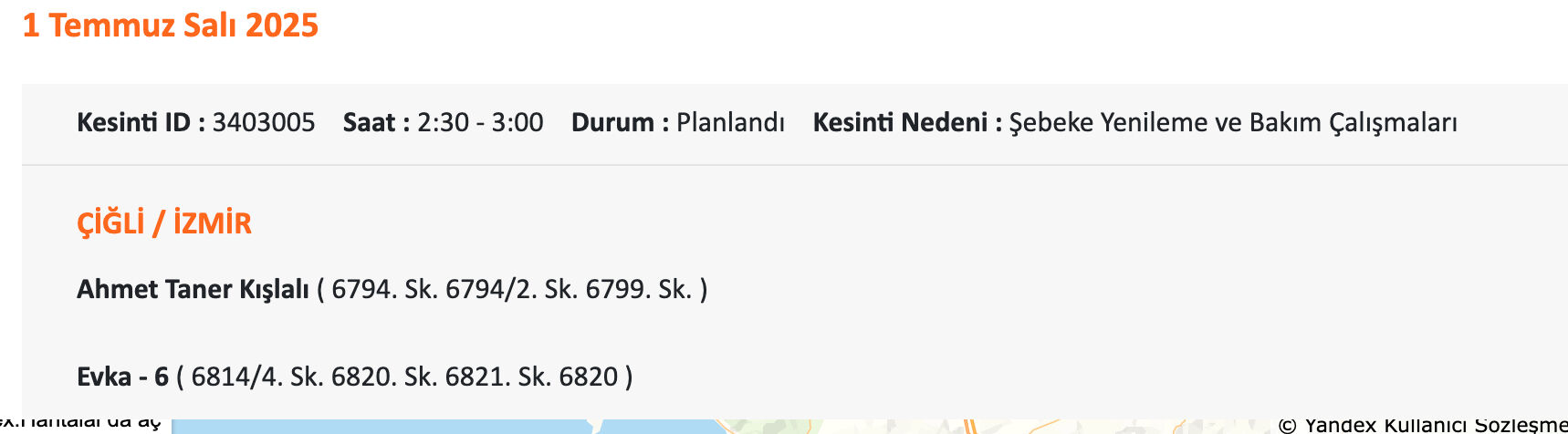 İzmir Gdz Elektrik elektrik saat verdi! 1-2 Temmuz 2025 İzmir'de elektrikler ne zaman kesilecek? - 10. Resim