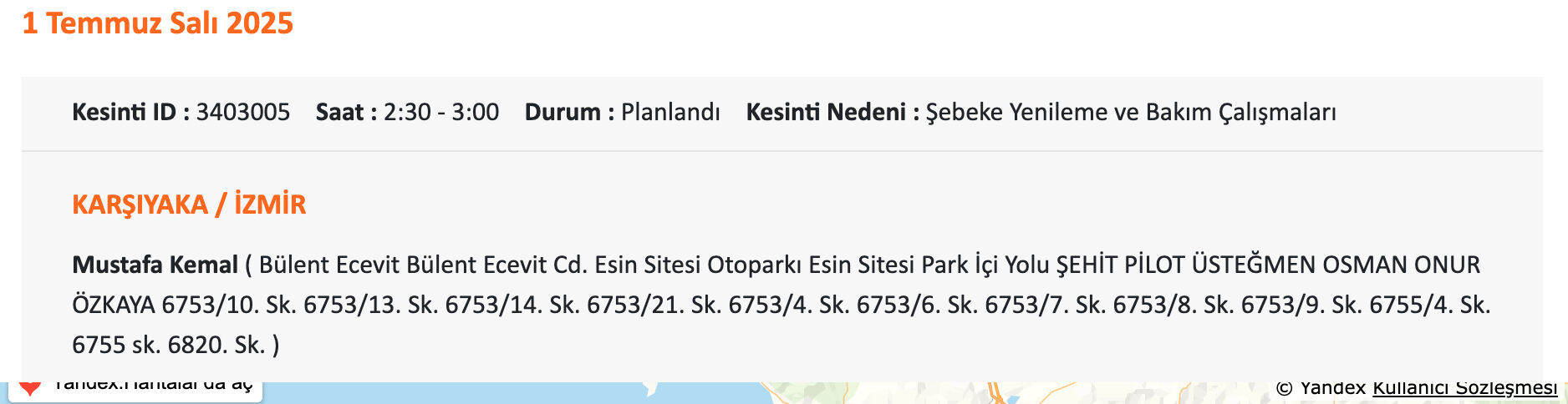 İzmir Gdz Elektrik elektrik saat verdi! 1-2 Temmuz 2025 İzmir'de elektrikler ne zaman kesilecek? - 16. Resim